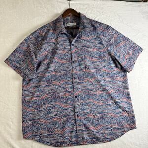 Tommy Bahama Bahama Coast Monte Rio Geo IslandZone short-sleeve button-up shirt.